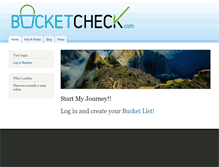 Tablet Screenshot of bucketcheck.com